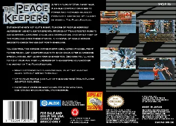 Peace Keepers, The (USA) box cover back